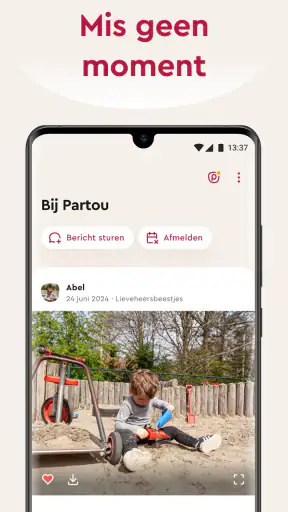 Partou kinderopvang screenshot