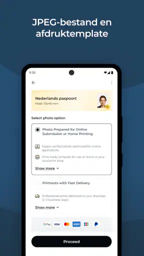 Pasfoto voor Paspoort en ID screenshot