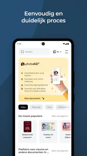 Pasfoto voor Paspoort en ID screenshot