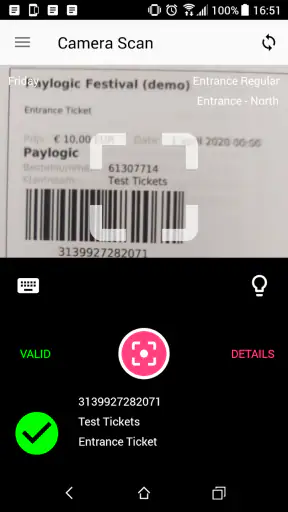 Paylogic Scanning screenshot