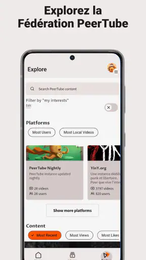 PeerTube screenshot