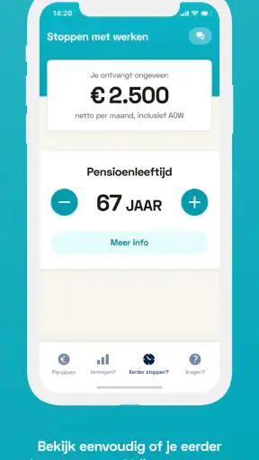 Pensioenchecker screenshot