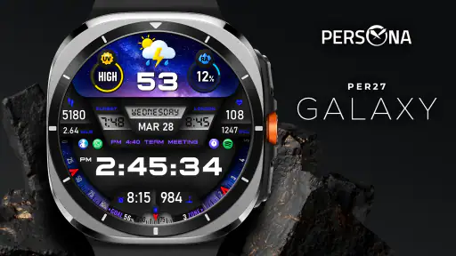 PER27 Galaxy Digital WatchFace screenshot