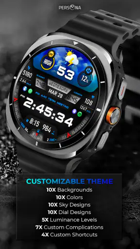 PER27 Galaxy Digital WatchFace screenshot