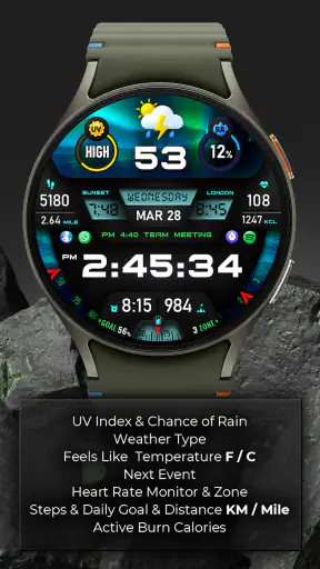 PER27 Galaxy Digital WatchFace screenshot