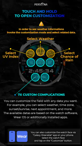 PER27 Galaxy Digital WatchFace screenshot