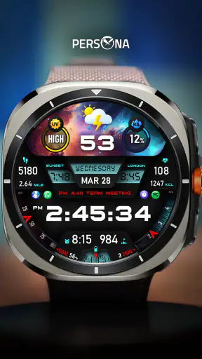 PER27 Galaxy Digital WatchFace screenshot