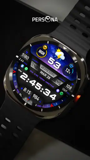 PER27 Galaxy Digital WatchFace screenshot