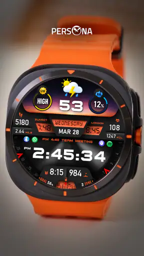 PER27 Galaxy Digital WatchFace screenshot