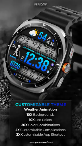 PER36 Digital Watch Face screenshot