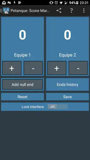 Petanque: Score Marker screenshot