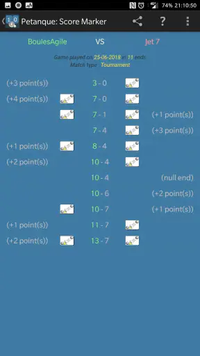 Petanque: Score Marker screenshot