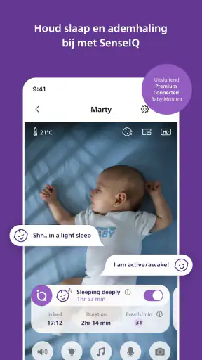 Philips Avent Baby Monitor+ screenshot