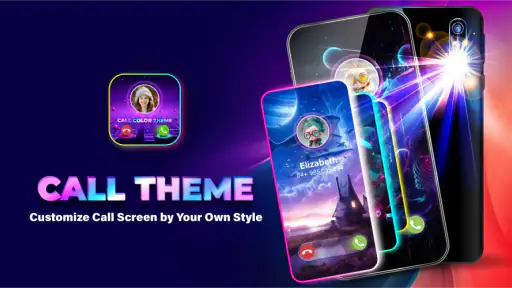 Phone Call Screen Theme 3D App screenshot