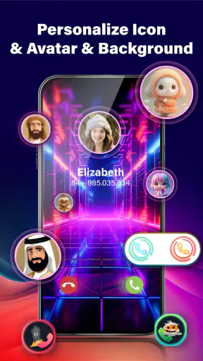 Phone Call Screen Theme 3D App screenshot