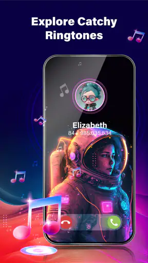 Phone Call Screen Theme 3D App screenshot