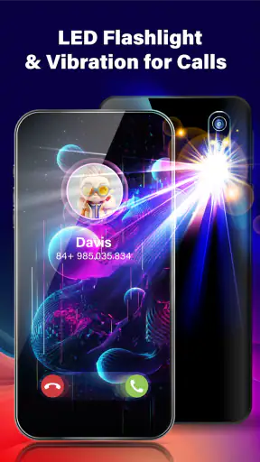 Phone Call Screen Theme 3D App screenshot