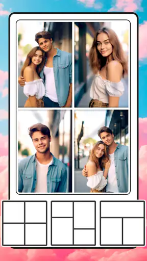 Photo frame app, collage maker screenshot