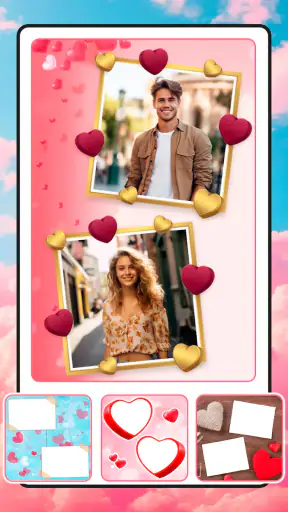 Photo frame app, collage maker screenshot