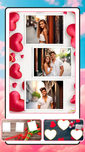 Photo frame app, collage maker screenshot