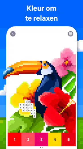 Pixel Art - Kleuren op nummer screenshot
