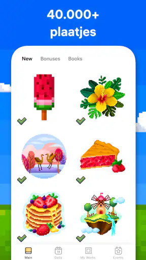 Pixel Art - Kleuren op nummer screenshot