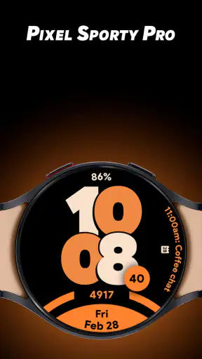 Pixel Sporty Pro - Watch face screenshot