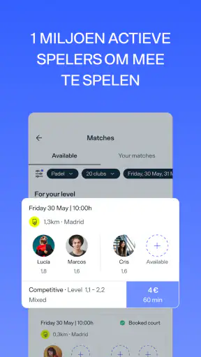 Playtomic - Speel padel screenshot