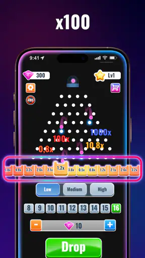 Plinko S x100: Plinko Balls XY screenshot