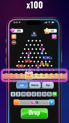 Plinko S x100: Plinko Balls XY screenshot