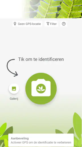 Pl@ntNet plantenidentificatie screenshot