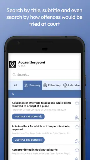 Pocket Sgt - UK Police Guide screenshot