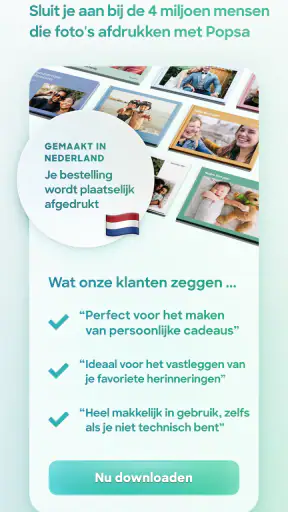 Popsa | Druk je foto's af screenshot