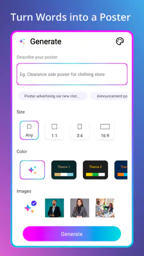 Poster maker AI Flyer maker screenshot