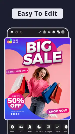 Poster maker, Flyer, Banner screenshot