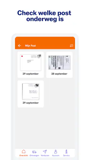 PostNL screenshot