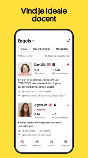 Preply: Taal Leren met app screenshot