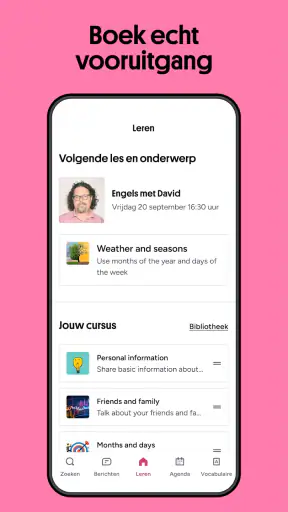 Preply: Taal Leren met app screenshot