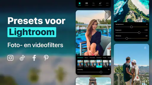 Presets voor Lightroom — FLTR screenshot