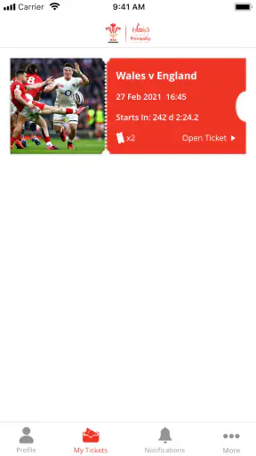Principality Stadium Ticketing screenshot