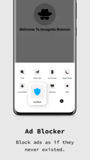 Privé browser app screenshot