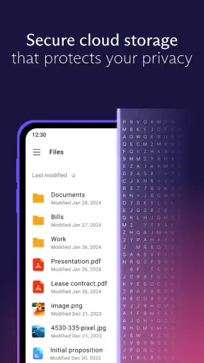 Proton Drive: cloudopslag screenshot