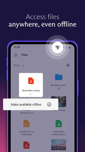 Proton Drive: cloudopslag screenshot