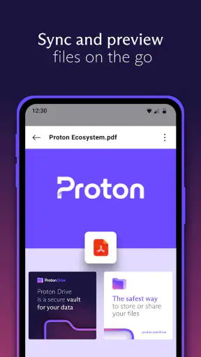 Proton Drive: cloudopslag screenshot