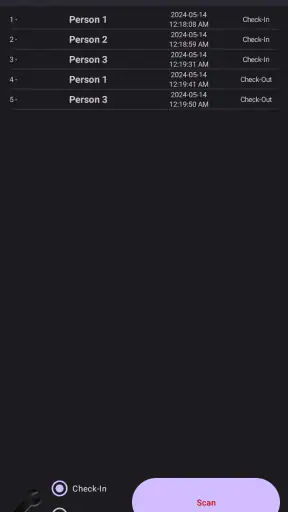 QR Attendance control Admin screenshot