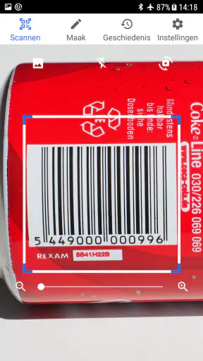 QR-codelezer & QR-scanner screenshot