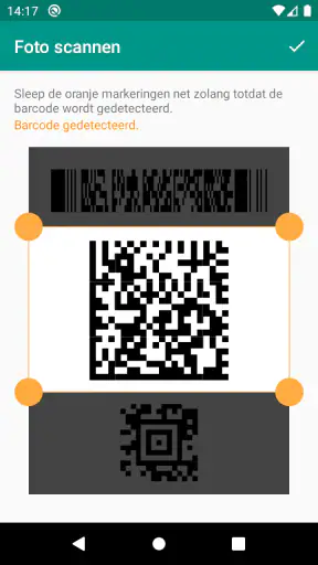 QR- en Barcodescanner screenshot