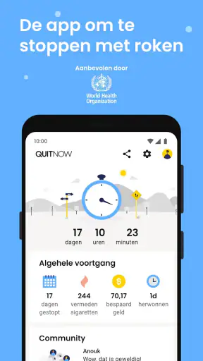 QuitNow: Stop met roken screenshot