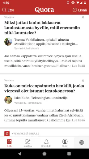 Quora screenshot