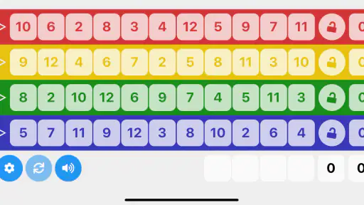 Qwixx Sheet screenshot